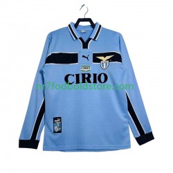 SS Lazio Trøje Retro Mænd Hjemmebane Fodboldsæt 1998 1999 Langærmet