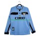 SS Lazio Trøje Retro Mænd Hjemmebane Fodboldsæt 1998 1999 Langærmet