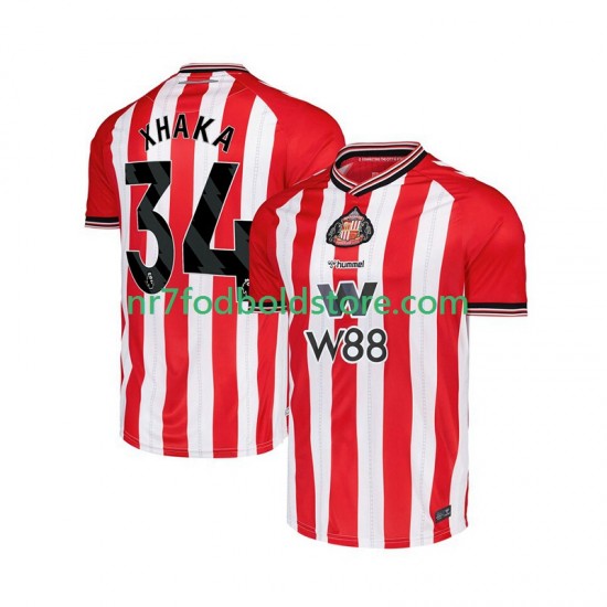 Trøje Sunderland Granit Xhaka 34 Mænd Hjemmebane Fodboldsæt 2025-2026 Kortærmet