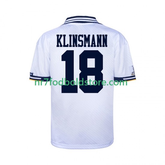 Tottenham Hotspur Trøje Retro Mænd Hjemmebane Fodboldsæt 1994 Kortærmet
