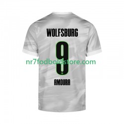 VfL Wolfsburg Trøje Mohamed Amoura 9 Mænd Udebane Fodboldsæt 2025-2026 Kortærmet