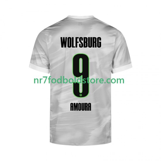 VfL Wolfsburg Trøje Mohamed Amoura 9 Mænd Udebane Fodboldsæt 2025-2026 Kortærmet