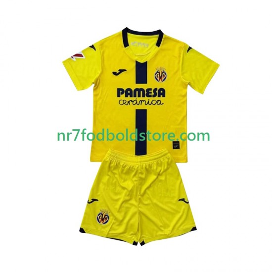 Villarreal CF Trøje Børn Hjemmebane Fodboldsæt 2025-2026 Kortærmet