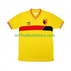Watford Trøje 1985 Retro Mænd Hjemmebane Fodboldsæt Kortærmet