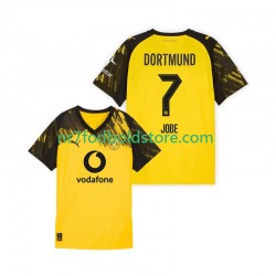 Borussia Dortmund Trøje Jobe Bellingham 7 Mænd Hjemmebane Fodboldsæt 2025-2026 Kortærmet