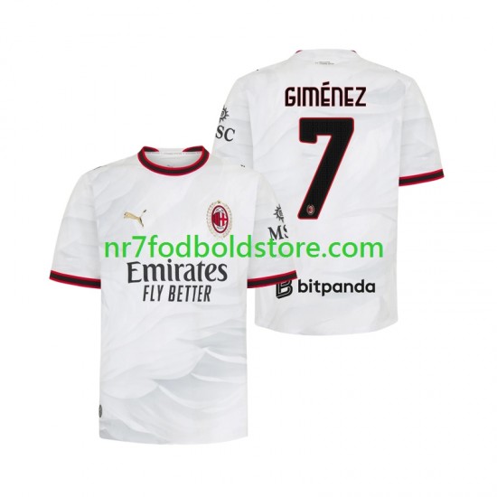 AC Milan Trøje Gimenez 7 Mænd Udebane Fodboldsæt 2026-2027 Kortærmet
