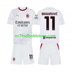 AC Milan Trøje Ibrahimović 11 Børn Udebane Fodboldsæt 2026-2027 Kortærmet