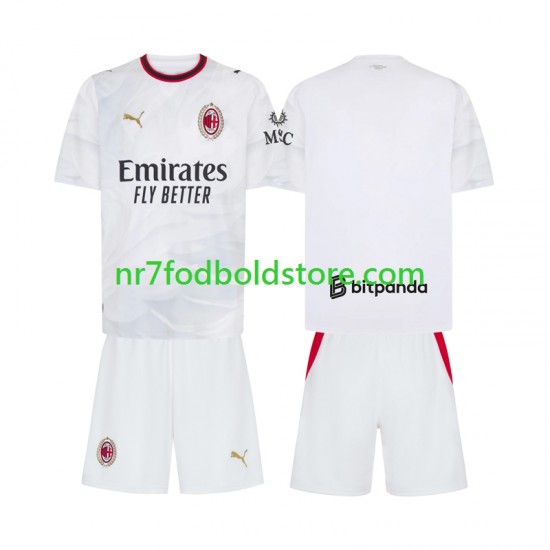 AC Milan Trøje Børn Udebane Fodboldsæt 2026-2027 Kortærmet