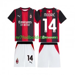 AC Milan Trøje Modrić Luka 14 Børn Hjemmebane Fodboldsæt 2026-2027 Kortærmet