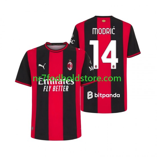 AC Milan Trøje Modrić Luka 14 Mænd Hjemmebane Fodboldsæt 2026-2027 Kortærmet