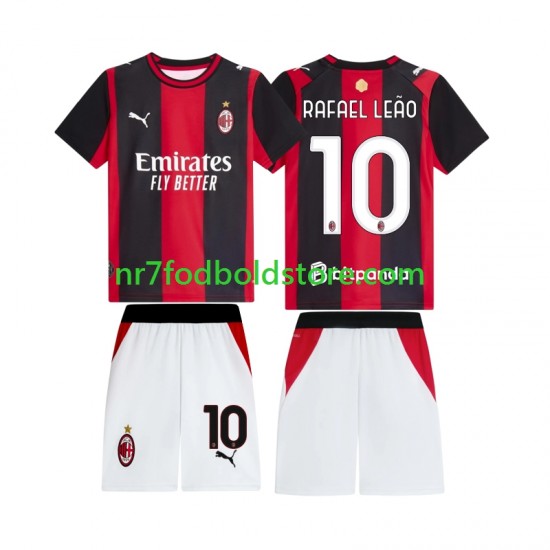 AC Milan Trøje Rafael Leao 10 Børn Hjemmebane Fodboldsæt 2026-2027 Kortærmet