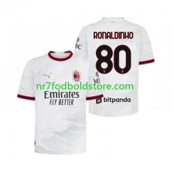 AC Milan Trøje Ronaldinho 80 Mænd Udebane Fodboldsæt 2026-2027 Kortærmet