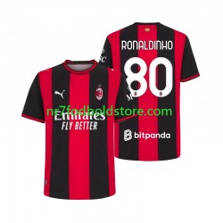 AC Milan Trøje Ronaldinho 80 Mænd Hjemmebane Fodboldsæt 2026-2027 Kortærmet