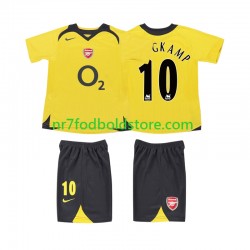 Arsenal Trøje BERGKAMP 10 2005 Retro Børn Udebane Fodboldsæt 2006 Kortærmet