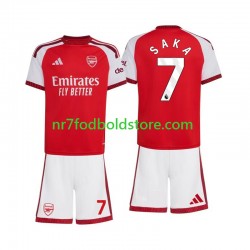 Arsenal Trøje Bukayo Saka 7 Børn Hjemmebane Fodboldsæt 2026-2027 Kortærmet