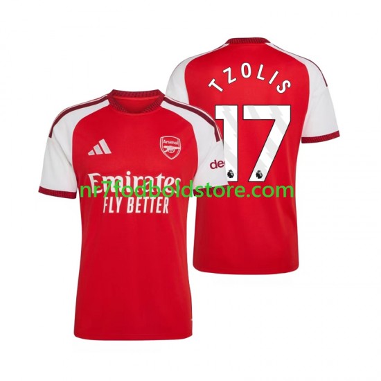 Arsenal Trøje Christos Tzolis 17 Mænd Hjemmebane Fodboldsæt 2026-2027 Kortærmet