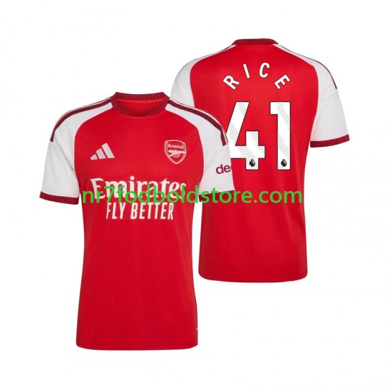 Arsenal Trøje Declan Rice 41 Mænd Hjemmebane Fodboldsæt 2026-2027 Kortærmet