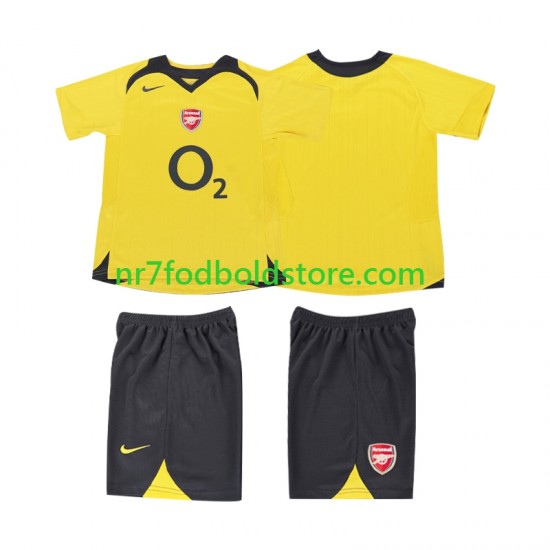 Arsenal Trøje 2005 Retro Børn Udebane Fodboldsæt 2006 Kortærmet
