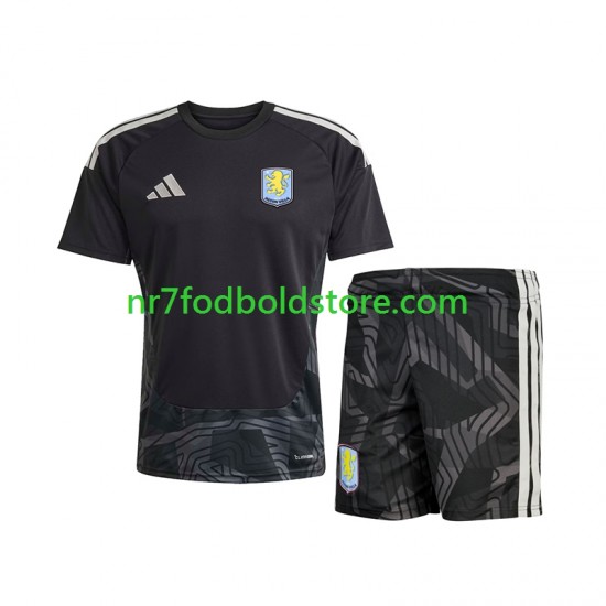 Aston Villa Trøje Målmand Børn Udebane Fodboldsæt 2026-2027 Kortærmet