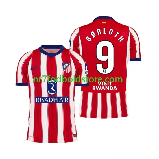 Atlético Madrid Trøje Alexander Sorloth 9 Mænd Hjemmebane Fodboldsæt 2026-2027 Kortærmet