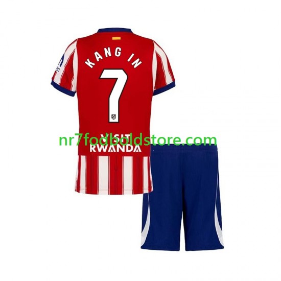 Atlético Madrid Trøje Lee Kang-in 7 Børn Hjemmebane Fodboldsæt 2026-2027 Kortærmet