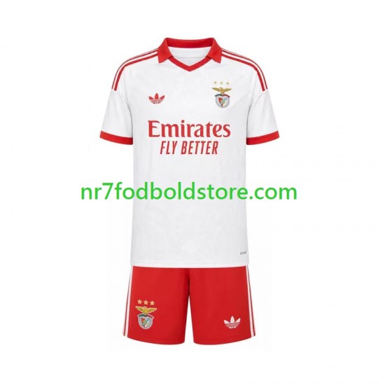 Benfica Trøje Børn Udebane Fodboldsæt 2026-2027 Kortærmet