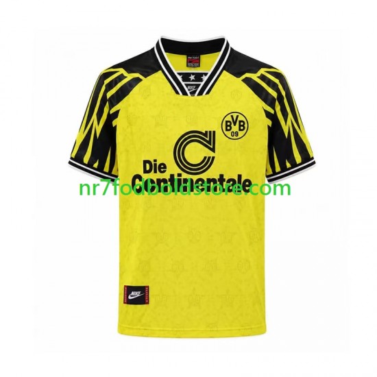 Borussia Dortmund Trøje Retro Mænd Hjemmebane Fodboldsæt 1994 Kortærmet
