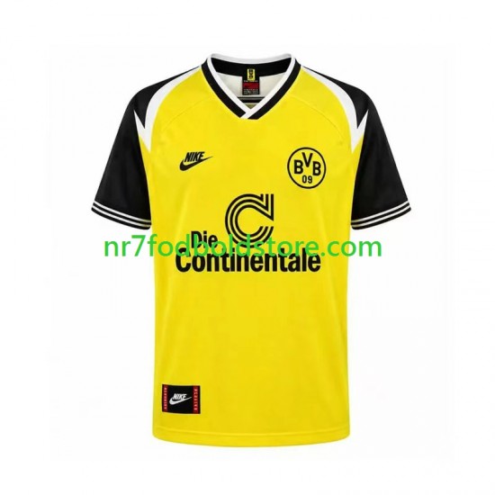 Borussia Dortmund Trøje 1995 Retro Mænd Hjemmebane Fodboldsæt Kortærmet