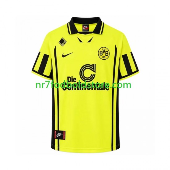 Borussia Dortmund Trøje 1996 Retro Mænd Hjemmebane Fodboldsæt Kortærmet