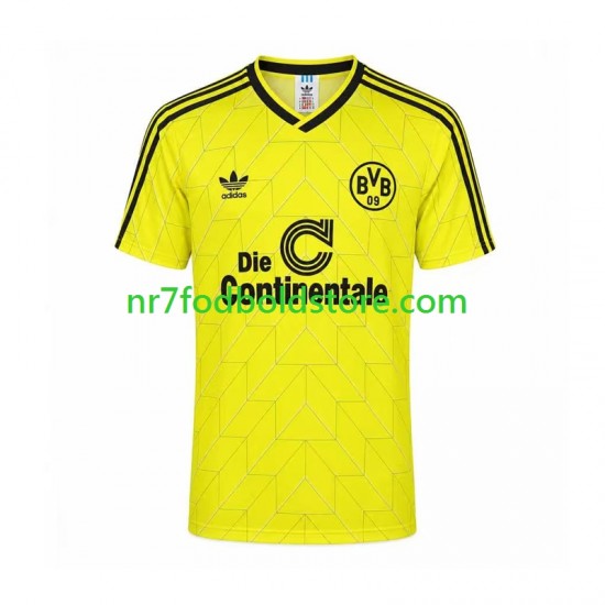 Borussia Dortmund Trøje Retro Mænd Hjemmebane Fodboldsæt 1998 Kortærmet