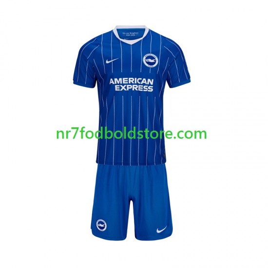 Trøje Brighton Hove Albion Børn Hjemmebane Fodboldsæt 2026-2027 Kortærmet