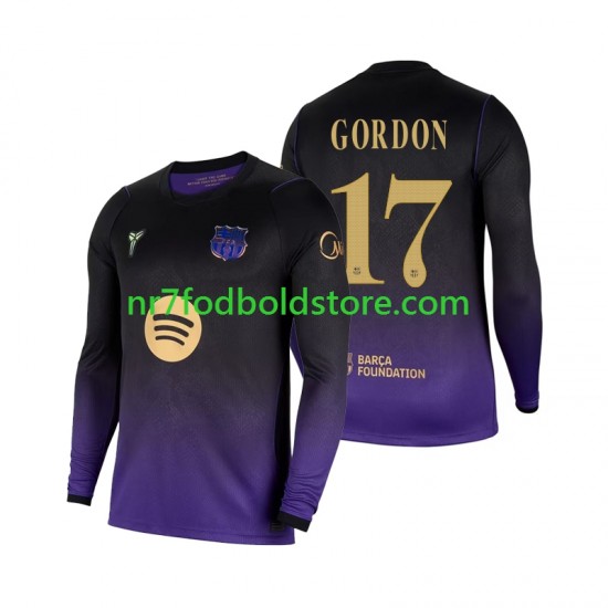 FC Barcelona Trøje Anthony Gordon 17 Mænd Udebane Fodboldsæt 2026-2027 Langærmet