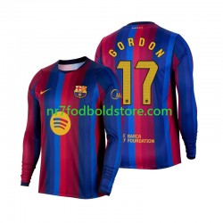 FC Barcelona Trøje Anthony Gordon 17 Mænd Hjemmebane Fodboldsæt 2026-2027 Langærmet