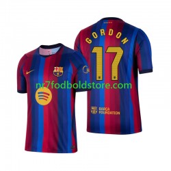 FC Barcelona Trøje Anthony Gordon 17 Mænd Hjemmebane Fodboldsæt 2026-2027 Kortærmet