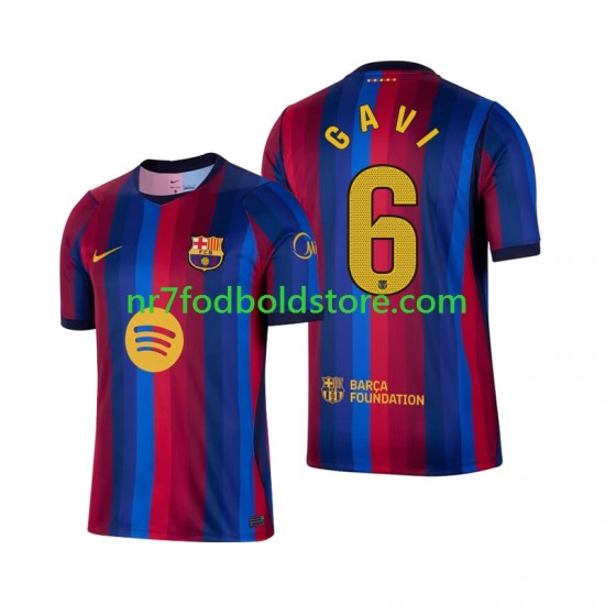 FC Barcelona Trøje Gavi 6 Mænd Hjemmebane Fodboldsæt 2026-2027 Kortærmet