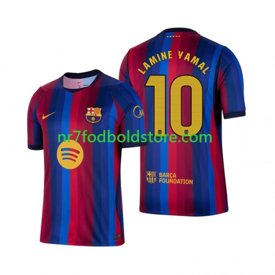 FC Barcelona Trøje Lamine Yamal 10 Mænd Hjemmebane Fodboldsæt 2026-2027 Kortærmet