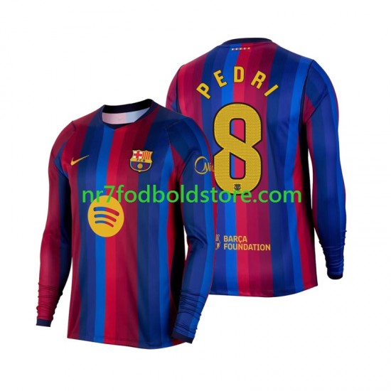 FC Barcelona Trøje Pedri 8 Mænd Hjemmebane Fodboldsæt 2026-2027 Langærmet