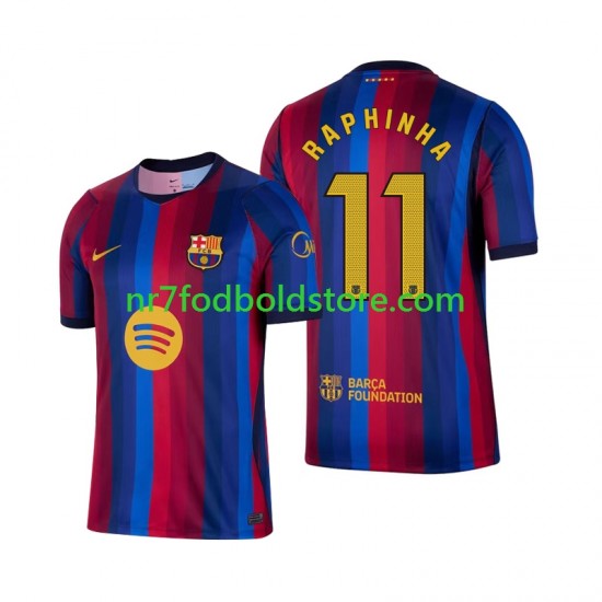FC Barcelona Trøje Raphinha 11 Mænd Hjemmebane Fodboldsæt 2026-2027 Kortærmet