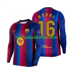 FC Barcelona Trøje Rodri 16 Mænd Hjemmebane Fodboldsæt 2026-2027 Langærmet