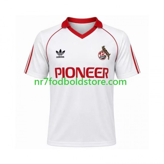 FC Köln Trøje 1980 1981 Retro Mænd Hjemmebane Fodboldsæt Kortærmet