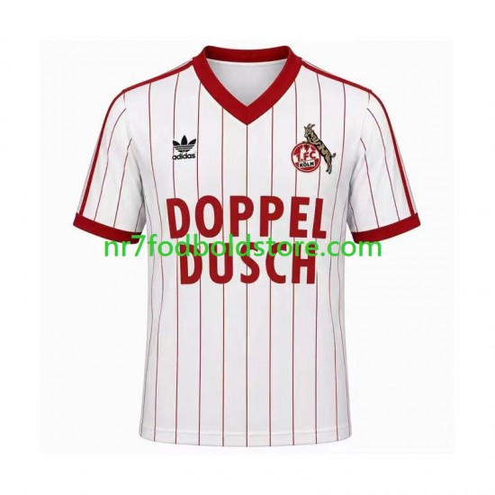FC Köln Trøje 1982 1983 Retro Mænd Hjemmebane Fodboldsæt Kortærmet