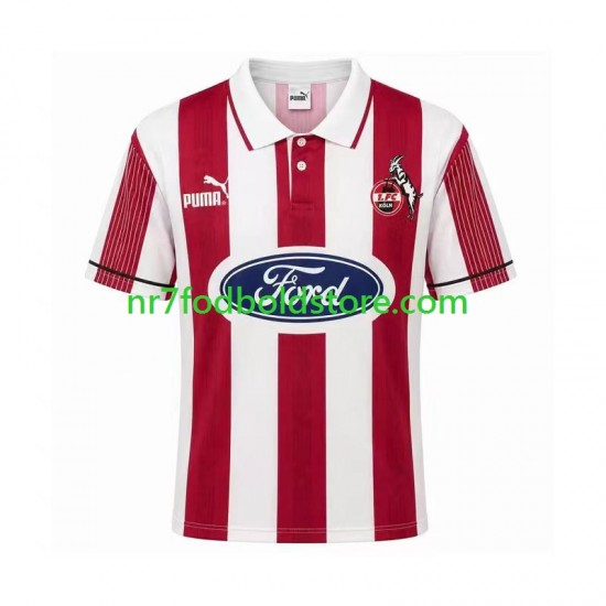 FC Köln Trøje 1995 1996 Retro Mænd Hjemmebane Fodboldsæt Kortærmet