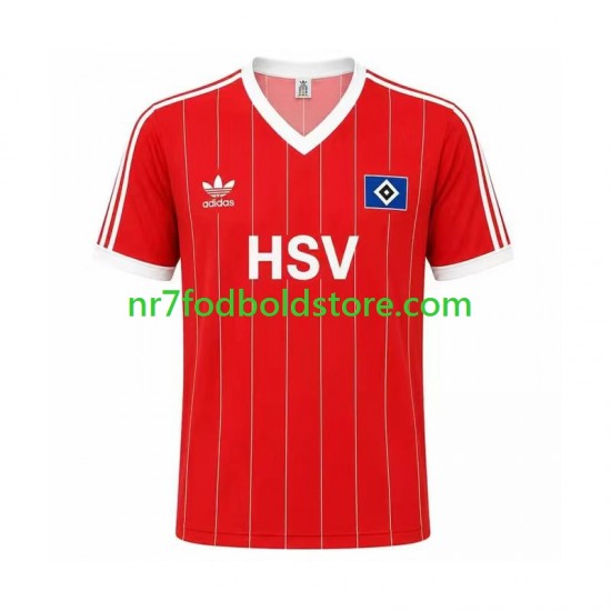 Hamburger SV Trøje 1983 Retro Mænd Udebane Fodboldsæt Kortærmet