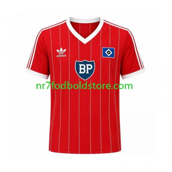 Hamburger SV Trøje 1984 Retro Mænd Udebane Fodboldsæt Kortærmet