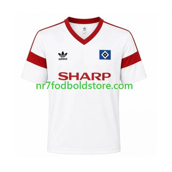 Hamburger SV Trøje 1988 Retro Mænd Hjemmebane Fodboldsæt Kortærmet