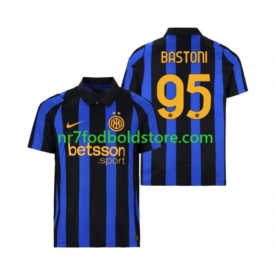 Inter Milan Trøje Alessandro Bastoni 95 Mænd Hjemmebane Fodboldsæt 2026-2027 Kortærmet