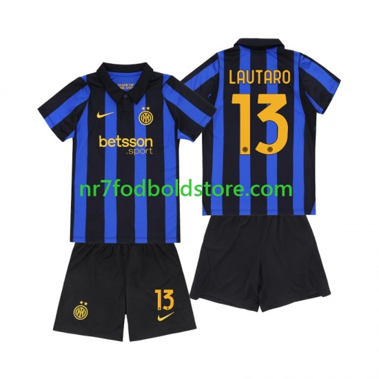 Inter Milan Trøje Lautaro Martinez 13 Børn Hjemmebane Fodboldsæt 2026-2027 Kortærmet