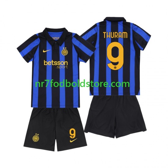 Inter Milan Trøje Marcus Thuram 9 Børn Hjemmebane Fodboldsæt 2026-2027 Kortærmet