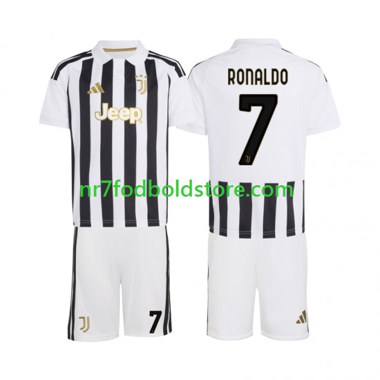 Juventus Trøje Cristiano Ronaldo 7 Børn Hjemmebane Fodboldsæt 2026-2027 Kortærmet