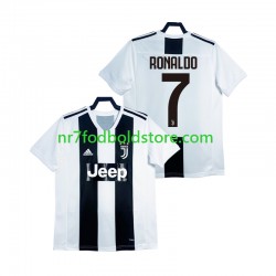 Juventus Trøje Cristiano Ronaldo 2018 2019 Retro Mænd Hjemmebane Fodboldsæt Kortærmet